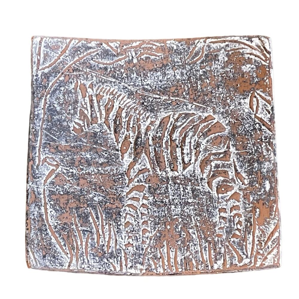 Vintage Rare World Market Safari 3D Zebra Decorative Plate Bowl